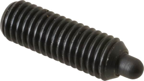 Gibraltar - M10 x 1.5, 29mm Thread Length, 5mm Plunger Projection, Steel Threaded Spring Plunger - 4.72mm Max Plunger Diam, 29mm Plunger Length, 5.47 Lb Init End Force, 14.4 Lb Final End Force, 5mm Hex - Exact Tooling