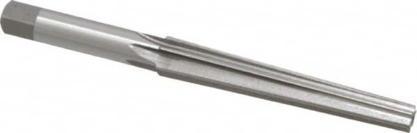 Interstate - 0.2503" Small End, 0.3673" Large End, 5/16" Straight Shank, 2-1/4" Flute, 0MT Morse Taper Reamer - Exact Tooling