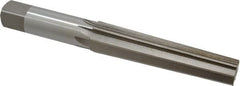 Interstate - 0.7748" Small End, 0.9881" Large End, 7/8" Straight Shank, 4-1/4" Flute, 3MT Morse Taper Reamer - Exact Tooling