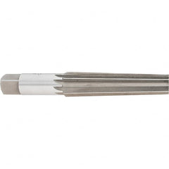 Interstate - 1.0167" Small End, 1.2893" Large End, 1-1/4" Straight Shank, 5-1/4" Flute, 4MT Morse Taper Reamer - Exact Tooling