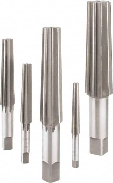 Value Collection - 5 Piece, 1MT to 5MT, #1 to #5, Finishing Morse Taper Reamer Set - Exact Tooling