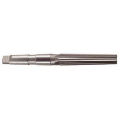 Interstate - 1.4717" Small End, 1.8005" Large End, 1-1/2" Tapered Shank, 6-1/4" Flute, 5MT Morse Taper Reamer - Exact Tooling