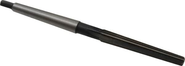 Interstate - 0.2503" Small End, 0.3674" Large End, 5/16" Tapered Shank, 2-1/4" Flute, 0MT Morse Taper Reamer - Exact Tooling