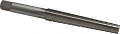 Interstate - 0.3674" Small End, 0.517" Large End, 7/16" Straight Shank, 3" Flute, 1MT Morse Taper Reamer - Exact Tooling