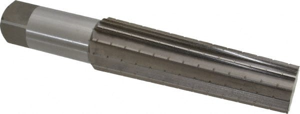 Interstate - 1.4717" Small End, 1.8005" Large End, 1-1/2" Straight Shank, 6-1/4" Flute, 5MT Morse Taper Reamer - Exact Tooling