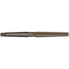 Interstate - 0.3674" Small End, 0.517" Large End, 7/16" Tapered Shank, 3" Flute, 1MT Morse Taper Reamer - Exact Tooling