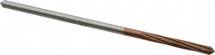 Alvord Polk - 5/32" High Speed Steel 6 Flute Chucking Reamer - Spiral Flute, 0.151" Straight Shank, 1" Flute Length, 4" OAL - Exact Tooling