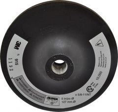 3M - 5" Diam Hook & Loop Disc Backing Pad - Firm Density, 10,000 RPM - Exact Tooling