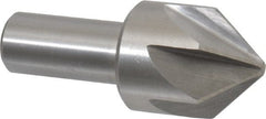 Interstate - 1-3/4" Head Diam, 1" Shank Diam, 6 Flute 82° High Speed Steel Countersink - Exact Tooling
