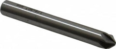 Interstate - 1/4" Head Diam, 1/4" Shank Diam, 6 Flute 90° High Speed Steel Countersink - Exact Tooling