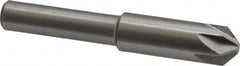 Interstate - 5/16" Head Diam, 1/4" Shank Diam, 6 Flute 90° High Speed Steel Countersink - Exact Tooling