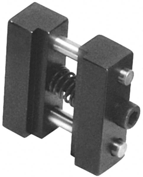 Gibraltar - 1 Piece Vise Work Stop - Steel, 1-1/2" Wide, 1/2" High - Exact Tooling