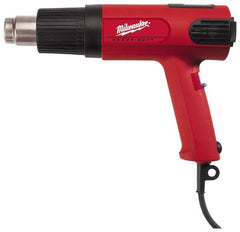 Milwaukee Tool - 90 to 1,100°F Heat Setting, 7 to 16 CFM Air Flow, Heat Gun - 120 Volts, 12.5 Amps, 1,500 Watts, 11.5' Cord Length - Exact Tooling