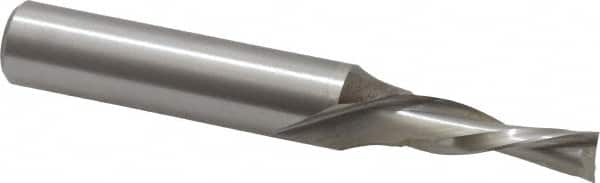 Onsrud - 5/16" Cutting Diam x 1" Length of Cut, 2 Flute, Downcut Spiral Router Bit - Uncoated, Right Hand Cut, High Speed Steel, 3-1/2" OAL x 1/2" Shank Diam, Double Edge, 19 to 32° Helix Angle - Exact Tooling