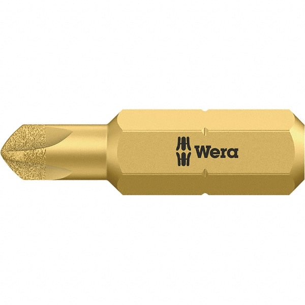 Wera - 1/4" Drive, #4 Torq-Set Screwdriver Bit - 1" OAL - Exact Tooling