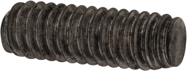 Value Collection - #8-32 1/2" OAL Fully Threaded Stud - Carbon Steel, Plain Finish - Exact Tooling