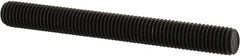Value Collection - 1/4-28 2-1/4" OAL Fully Threaded Stud - Carbon Steel, Plain Finish - Exact Tooling