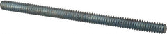 Value Collection - #10-24 3" OAL Fully Threaded Stud - Carbon Steel, Zinc-Plated Finish - Exact Tooling