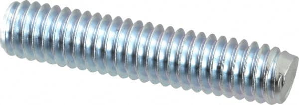 Value Collection - 5/16-18 1-1/2" OAL Fully Threaded Stud - Carbon Steel, Zinc-Plated Finish - Exact Tooling