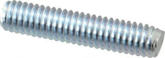 Value Collection - 5/16-18 1-1/2" OAL Fully Threaded Stud - Carbon Steel, Zinc-Plated Finish - Exact Tooling