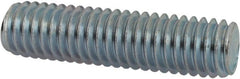 Value Collection - 3/8-16 1-1/2" OAL Fully Threaded Stud - Carbon Steel, Zinc-Plated Finish - Exact Tooling
