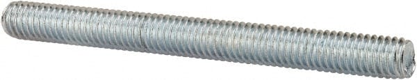 Value Collection - 3/8-16 4" OAL Fully Threaded Stud - Carbon Steel, Zinc-Plated Finish - Exact Tooling