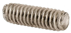 Value Collection - #8-32 1/2" OAL Fully Threaded Stud - Stainless Steel, Plain Finish - Exact Tooling