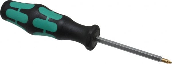 Wera - 2-3/8" Blade Length Posidrive Screwdriver - 5-5/8" OAL - Exact Tooling