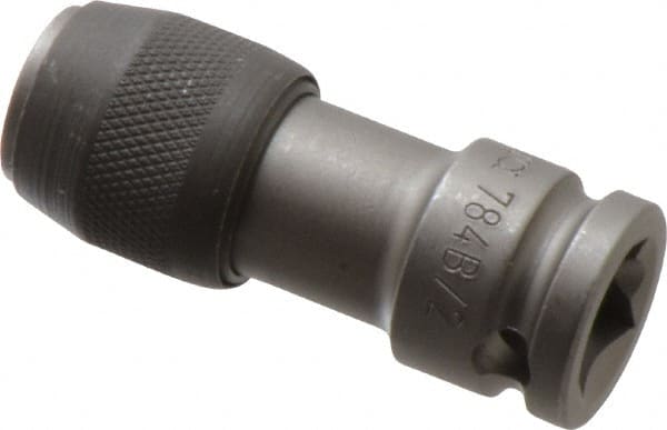 Wera - 3/8" Drive, 5/16" Insert, Hex Drive Bit Adapter - Quick Release, 1-15/16" OAL - Exact Tooling