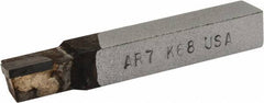 Made in USA - 7/16 x 7/16" Shank, Square Shoulder Turning Single Point Tool Bit - AR-7, Grade K68 - Exact Tooling
