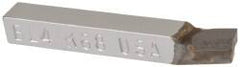 Made in USA - 1/4 x 1/4" Shank, Lead Angle Turning Single Point Tool Bit - BL-4, Grade K68 - Exact Tooling
