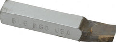 Made in USA - 3/8 x 3/8" Shank, Lead Angle Turning Single Point Tool Bit - BL-6, Grade K68 - Exact Tooling