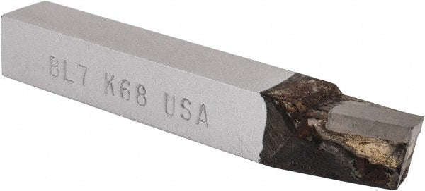 Made in USA - 7/16 x 7/16" Shank, Lead Angle Turning Single Point Tool Bit - BL-7, Grade K68 - Exact Tooling