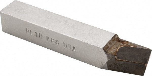 Made in USA - 5/8 x 5/8" Shank, Lead Angle Turning Single Point Tool Bit - BL-10, Grade K68 - Exact Tooling