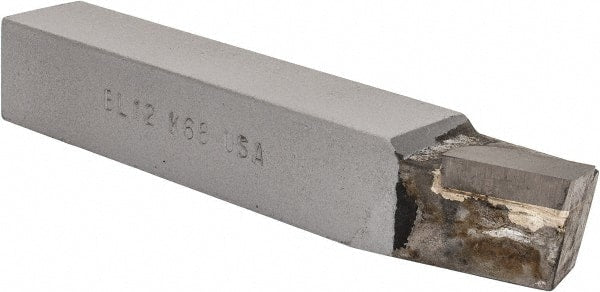 Made in USA - 3/4 x 3/4" Shank, Lead Angle Turning Single Point Tool Bit - BL-12, Grade K68 - Exact Tooling