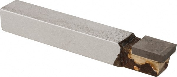 Made in USA - 5/16 x 5/16" Shank, Square Nose Single Point Tool Bit - C-5, Grade K68 - Exact Tooling