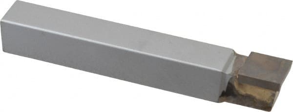 Made in USA - 1/2 x 1/2" Shank, Square Nose Single Point Tool Bit - C-8, Grade K68 - Exact Tooling