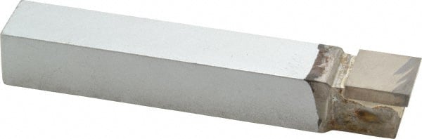 Made in USA - 3/4 x 3/4" Shank, Square Nose Single Point Tool Bit - C-10, Grade K68 - Exact Tooling