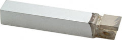Made in USA - 3/4 x 3/4" Shank, Square Nose Single Point Tool Bit - C-10, Grade K68 - Exact Tooling