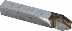 Made in USA - 3/8 x 3/8" Shank, Threading Single Point Tool Bit - E-6, Grade K68 - Exact Tooling