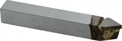 Made in USA - 1/2 x 1/2" Shank, Threading Single Point Tool Bit - E-8, Grade K68 - Exact Tooling