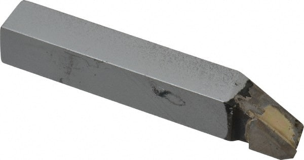 Made in USA - 3/8 x 3/8" Shank, Offset Threading Single Point Tool Bit - EL-6, Grade K68 - Exact Tooling