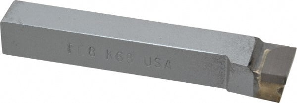 Made in USA - 1/2 x 1/2" Shank, Offset End Cutting Single Point Tool Bit - FL-8, Grade K68 - Exact Tooling