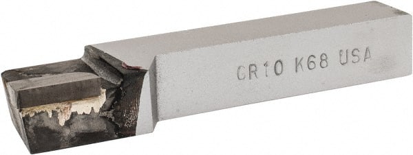 Made in USA - 5/8 x 5/8" Shank, Offset Side Cutting Single Point Tool Bit - GR-10, Grade K68 - Exact Tooling