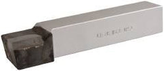 Made in USA - 1 x 1" Shank, Offset Side Cutting Single Point Tool Bit - GR-16, Grade K68 - Exact Tooling