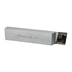 Made in USA - 1 x 1/2" Shank, Cutoff & Grooving Single Point Tool Bit - CT-111, Grade K68 - Exact Tooling