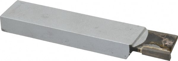 Made in USA - 1 x 1/2" Shank, Cutoff & Grooving Single Point Tool Bit - CT-122(433), Grade K68 - Exact Tooling