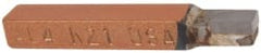 Made in USA - 1/4 x 1/4" Shank, Square Shoulder Turning Single Point Tool Bit - AL-4, Grade K21 - Exact Tooling