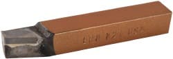 Made in USA - 1/2 x 1/2" Shank, Lead Angle Turning Single Point Tool Bit - BR-8, Grade K21 - Exact Tooling