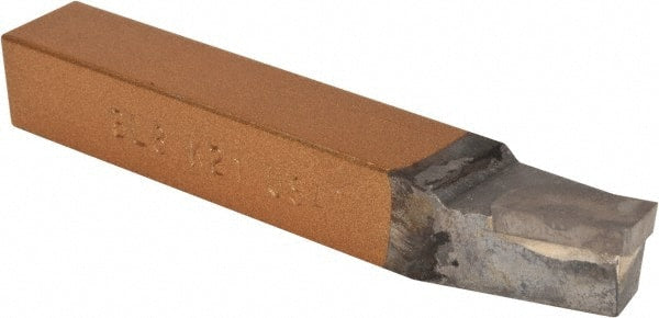 Made in USA - 1/2 x 1/2" Shank, Lead Angle Turning Single Point Tool Bit - BL-8, Grade K21 - Exact Tooling